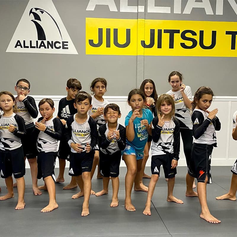 Kids Young Warriors Brazilian Jiu Jitsu class at Rollyson BJJ