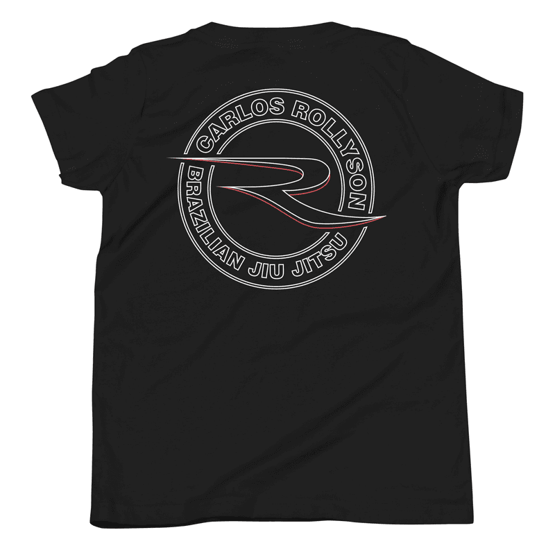 Kids Traditional Logo-Outline—Dark T-Shirt — Black